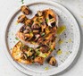 A serving of air-fryer mushrooms on toast