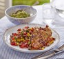 Cajun grilled chicken with lime black-eyed bean salad & guacamole