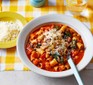 A bowl of feel-good pasta soup