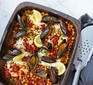 Nduja-baked hake with chickpeas, mussels & gremolata
