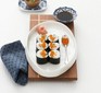 Salmon & cucumber sushi rolls