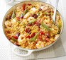 Spanish rice & prawn one-pot with peppers and chorizo
