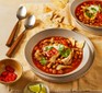 2 bowls of spicy tortilla soup